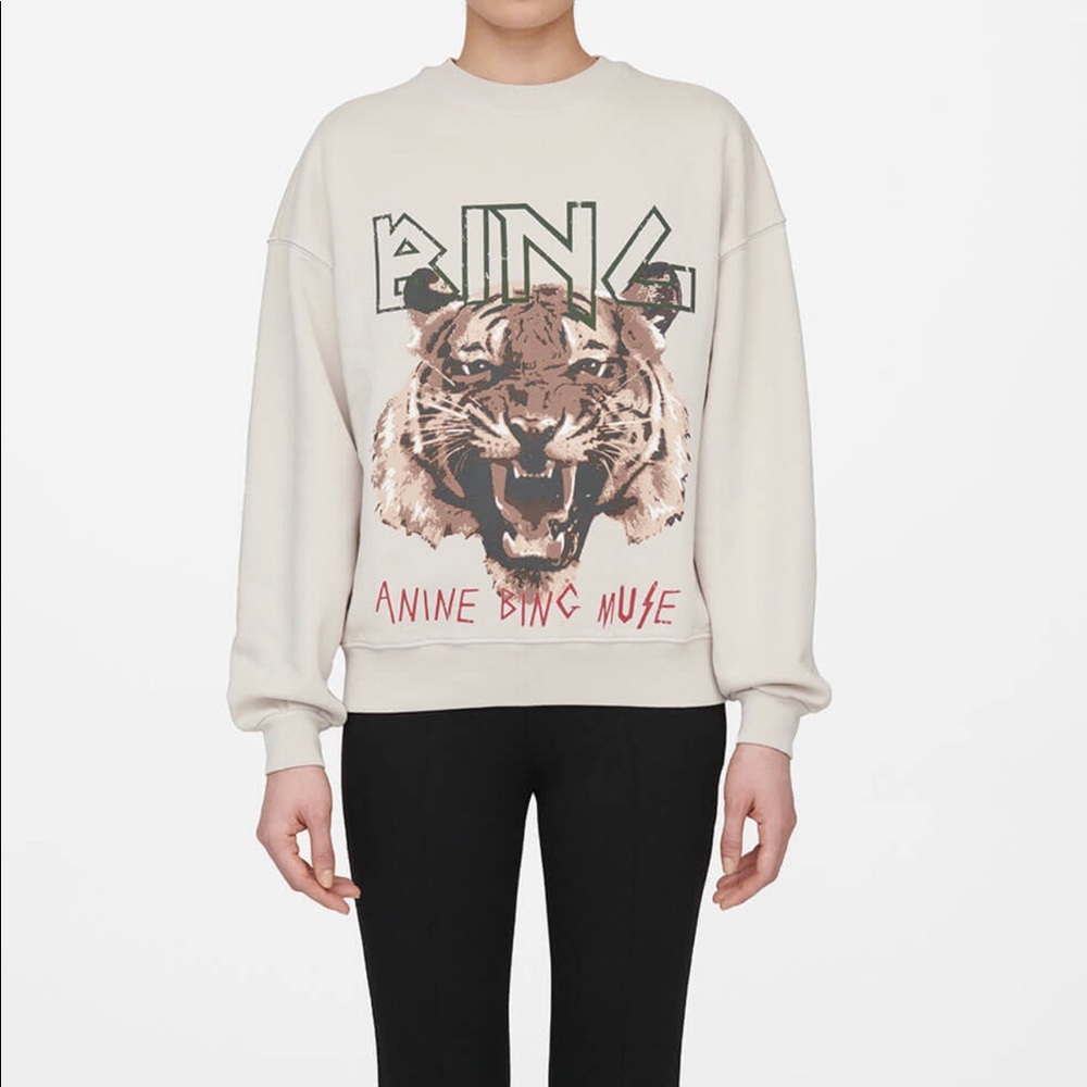 Anine Bing tiger sweat shirt - medium